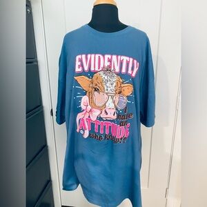 Girlie Girl Originals 100% Cotton  Moo moo COW print from Tennessee NWOT